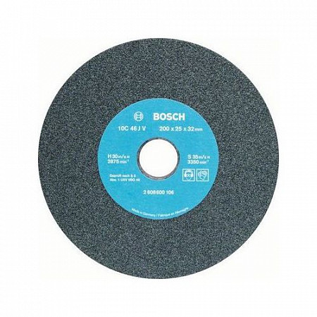 На картинке изображен Шлифкруг Bosch 200х25х3,2 см 2608600106 Шлифкруг Bosch 200х25х3,2 см 2608600106