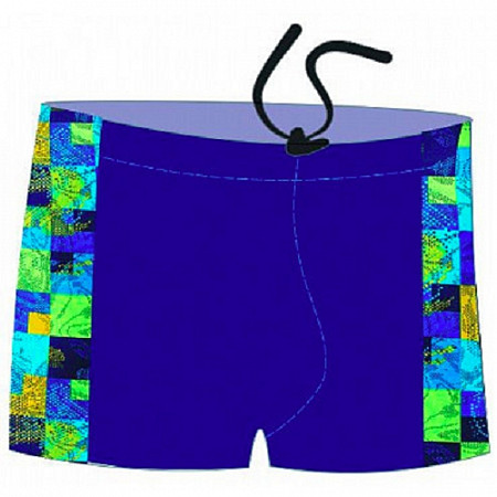 Плавки-шорты мужские для бассейна Atemi принт вставки SM8 12