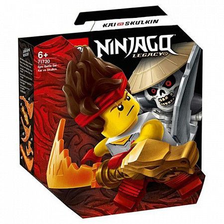 Конструктор LEGO NINJAGO Легендарные битвы: Кай против Армии скелетов 71730