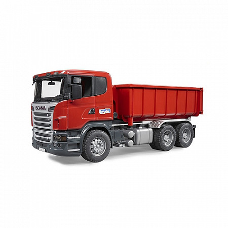 Игрушка Bruder Самосвал-контейнеровоз Scania (подходит модуль со звуком и светом "H") 03-522