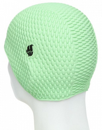 Шапочка для бассейна (плавания) женская Mad Wave Bubble green