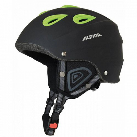 Шлем горнолыжный Alpina Junta 2.0 Black Matt Green