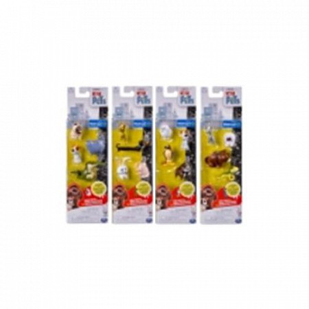На картинке изображен Игрушка Spin Master Secret Life of Pets Мини-фигурки (4 штуки) 72818 Игрушка Spin Master Secret Life of Pets Мини-фигурки (4 штуки) 72818