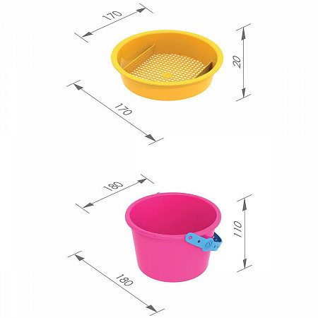 Набор Нордпласт для песка № 27 431727 pink