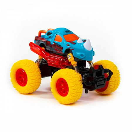 Автомобиль инерционный Полесье Монстр Ралли Носорог 78841 turquoise