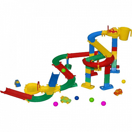 Горка для шариков вертушки Полесье набор №2 38265