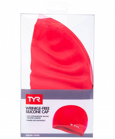 Шапочка для плавания TYR Latex Swim Cap LCL/610 red