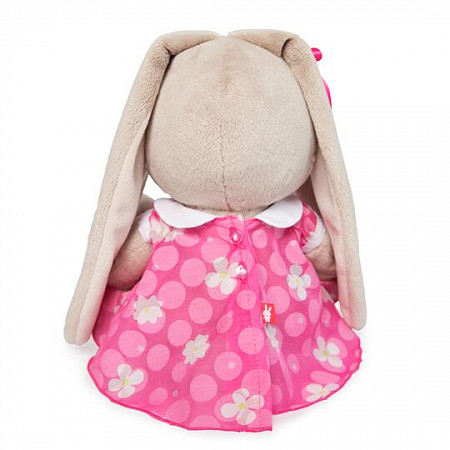 Мягкая игрушка Budibasa Зайка Ми в розовом платье с белым воротничком (малый) SidS-268
