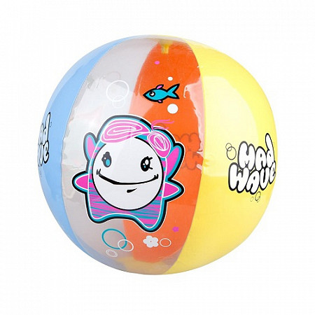 Мяч детский надувной Mad Wave Ball разноцветный