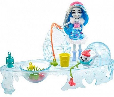 Игровой набор Enchantimals Снежная долина Рыбалка на льду (GJX48)
