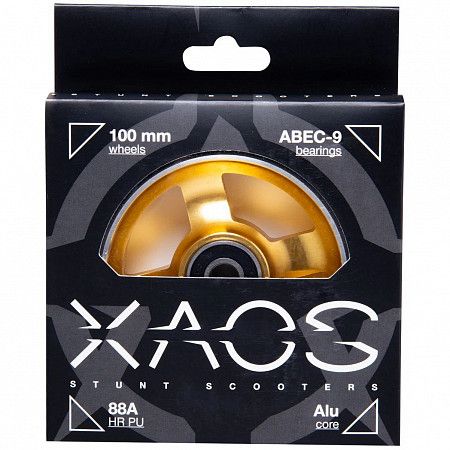 Колесо для трюкового самоката XAOS Plus 100мм gold