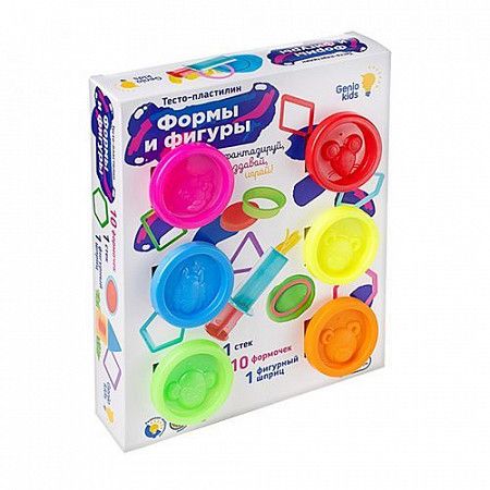 Набор для лепки Genio Kids-Art Тесто-пластилин Формы и фигуры  TA2005