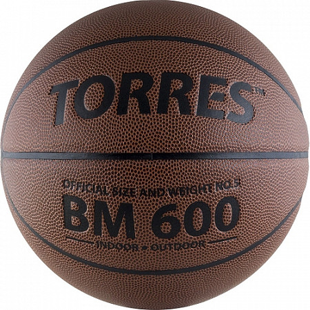 Мяч баскетбольный Torres BM600 р.5 B10025 dark brown/black