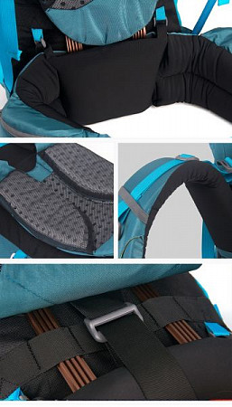 На картинке изображен Туристический рюкзак Naturehike Trekking 55 л Black Туристический рюкзак Naturehike Trekking 55 л Black