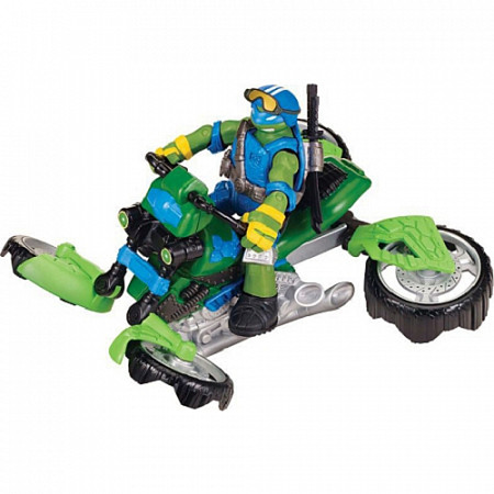 Игрушка Turtles Мотоцикл-квадрокоптер с фигуркой Лео серия Mutation 94262 