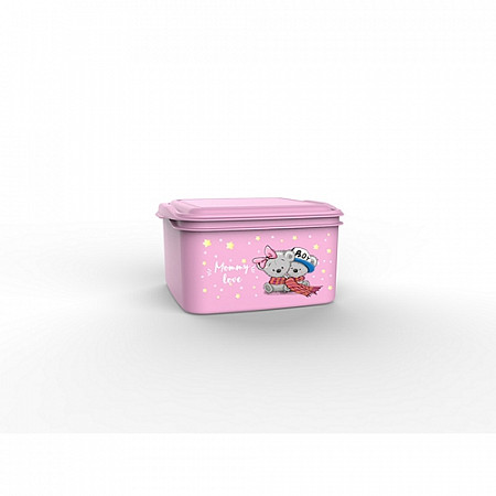 Контейнер Berossi универсальный Mommy love 1,5 л light pink ИК48863000