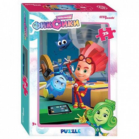 На картинке изображен Пазл Step Puzzle "Фиксики" (Аэроплан) 35 MAXI 91259 Пазл Step Puzzle "Фиксики" (Аэроплан) 35 MAXI 91259