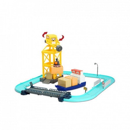 Игрушка Robocar Poli Порт (металлическая фигурка Терри 12 см в комплекте) с разводным мостом 83083