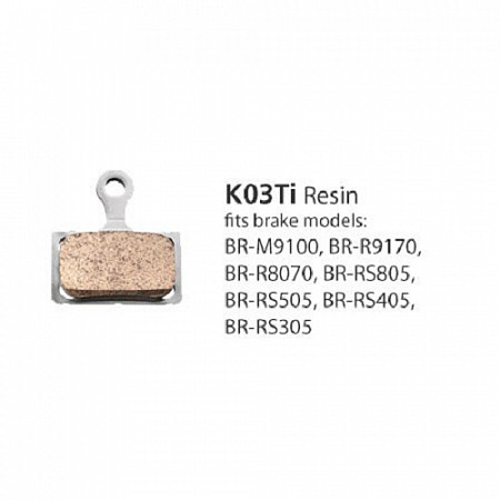 Тормозные колодки, для дискового тормоза, K03Ti, пара, с пружинами, Y1XC98010
