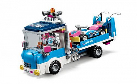 На картинке изображен Конструктор LEGO Friends Грузовик техобслуживания 41348 Конструктор LEGO Friends Грузовик техобслуживания 41348