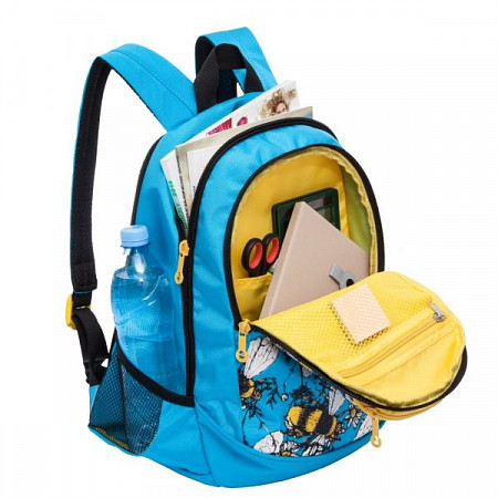 Рюкзак школьный GRIZZLY RD-843-2 /1 light blue