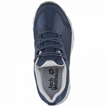 На картинке изображен Полуботинки женские Jack Wolfskin Rock Hunter Low W dark sky Полуботинки женские Jack Wolfskin Rock Hunter Low W dark sky
