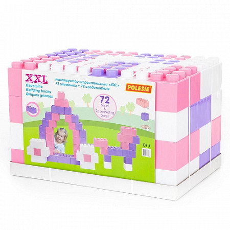 Конструктор строительный Полесье XXL 72 шт v2 68088