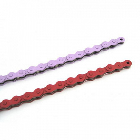 На картинке изображен Цепь KMC к710 1 скорость 1/2"x1/8"x100 red ZTB90733 Цепь KMC к710 1 скорость 1/2"x1/8"x100 red ZTB90733