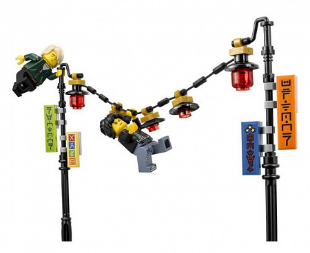 Конструктор LEGO Лего Ограбление киоска в НИНДЗЯГО Сити 70607