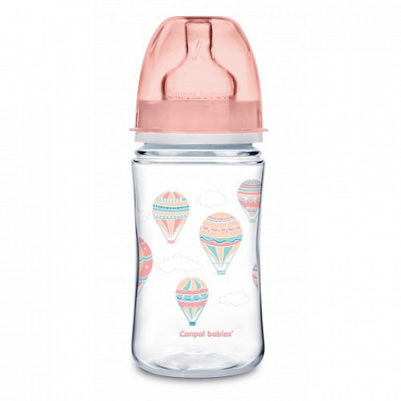 Бутылочка Canpol babies EasyStart В облаках 3м+ 120 мл 35/225_pin Pink