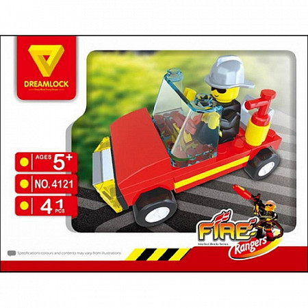Конструктор Dreamlock Пожарные спасатели "Спасательная машина" 4121