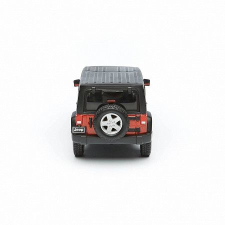 На картинке изображен Машинка Maisto 1:24 Jeep Wrangler (31268) met orange Машинка Maisto 1:24 Jeep Wrangler (31268) met orange