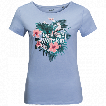 Футболка женская Jack Wolfskin Tropical T W shirt blue