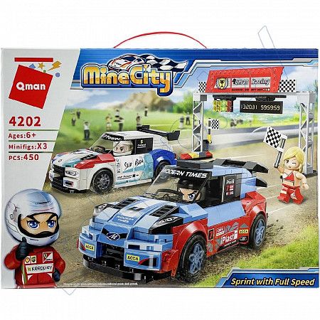 Конструктор Qman MineCity Гонки на полной скорости (4202)