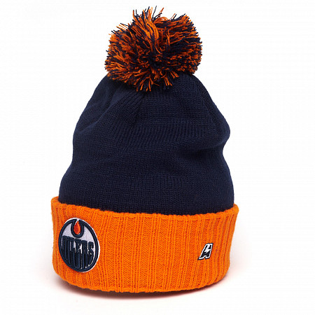 Шапка Atributika&Club NHL Edmonton Oilers 59238 navy/orange