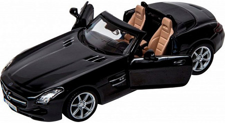 Коллекционная машина Bburago 1:32 Mercedes-Benz SLS AMG Cabrio (18-43035) black