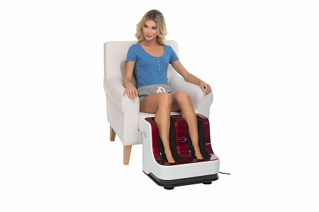 На картинке изображен Массажер для стоп Bradex Блаженство люкс KZ 0478 black/white Массажер для стоп Bradex Блаженство люкс KZ 0478 black/white