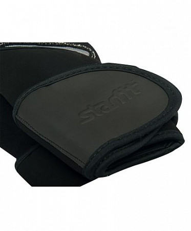 На картинке изображен Перчатки атлетические Starfit SU-124 Black/Grey Перчатки атлетические Starfit SU-124 Black/Grey