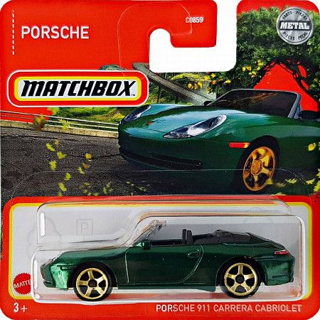 Машинка Matchbox Porsche 911 Carrera Cabriolet 27/100 (C0859 HFR92) mainline 2022