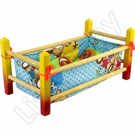 На картинке изображен Кроватка Stantom для кукол (006082) red №2 Кроватка Stantom для кукол (006082) red №2