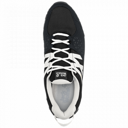 На картинке изображен Полуботинки мужские Jack Wolfskin Cascade Hike Texapore Low M black / white Полуботинки мужские Jack Wolfskin Cascade Hike Texapore Low M black / white