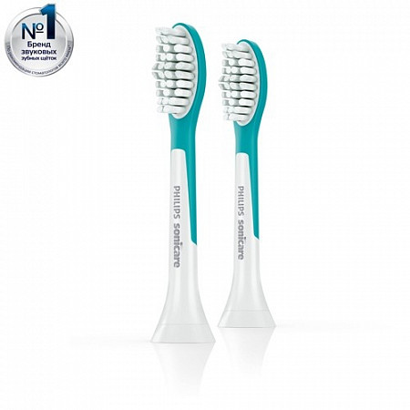 На картинке изображен Сменные чистящие насадки Philips Sonicare For Kids 2 шт HX6042/33 Сменные чистящие насадки Philips Sonicare For Kids 2 шт HX6042/33