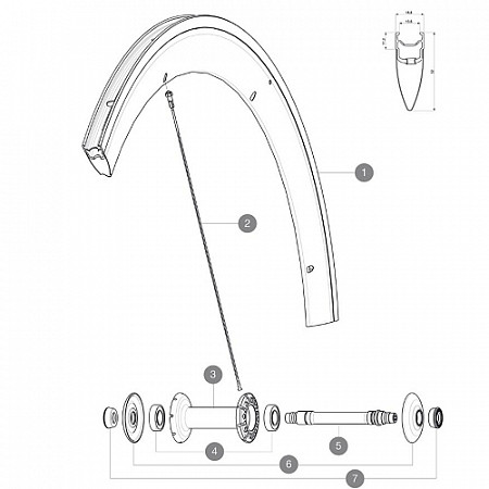 Обод Mavic Cosmic Carbon SLS передний 12017110