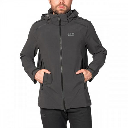 На картинке изображен Куртка мужская Jack Wolfskin Mpulse Flex Men 1107061 grey Куртка мужская Jack Wolfskin Mpulse Flex Men 1107061 grey