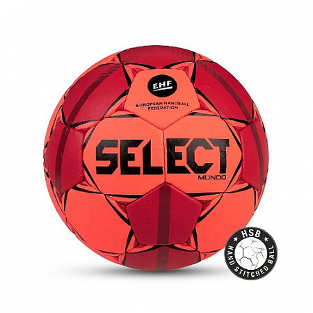 Мяч гандбольный Select Mundo №2 Junior orange/black/red