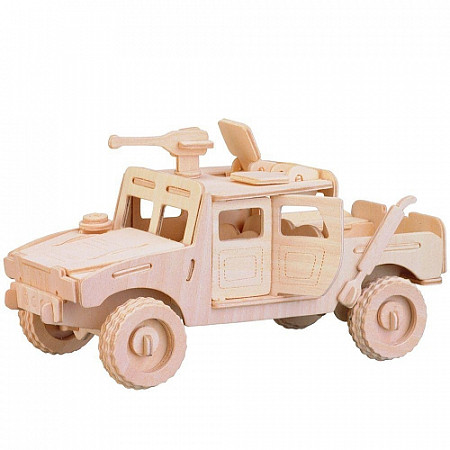 На картинке изображен Набор для сборки Haiyuanquan Военный внедорожник G-P063 Набор для сборки Haiyuanquan Военный внедорожник G-P063