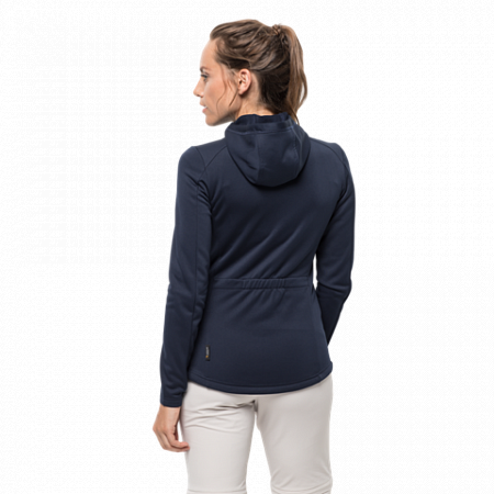 Джемпер женский Jack Wolfskin Kiewa Hooded Jacket W midnight blue