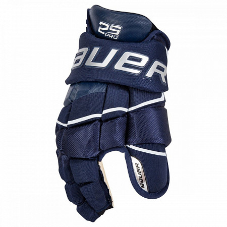 На картинке изображен Перчатки хоккейные Bauer Supreme 2S Pro S19 navy Перчатки хоккейные Bauer Supreme 2S Pro S19 navy