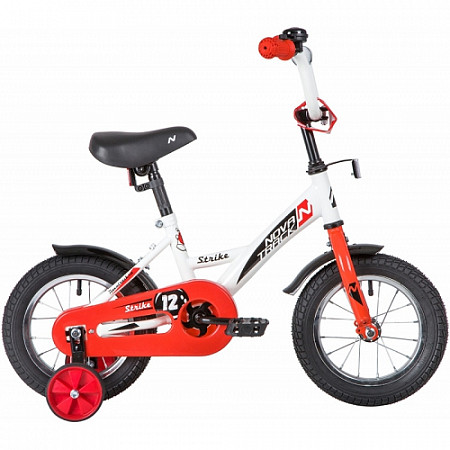 Велосипед Novatrack Strike 12" (2020) 123STRIKE.WTR20 white/red