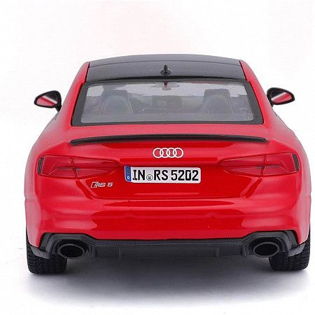 На картинке изображен Машинка Bburago 1:24 Audi RS 5 Coupe (2019) (18-21090) red Машинка Bburago 1:24 Audi RS 5 Coupe (2019) (18-21090) red